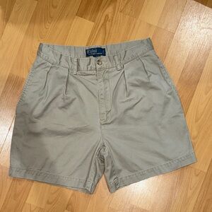 Polo Ralph Lauren Pleated Khaki Shorts